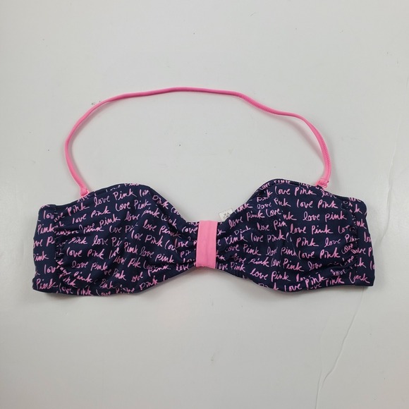 Victoria's Secret Other - Victoria's Secret women Bikini Halter Swimsuit Top Love Pink Medium